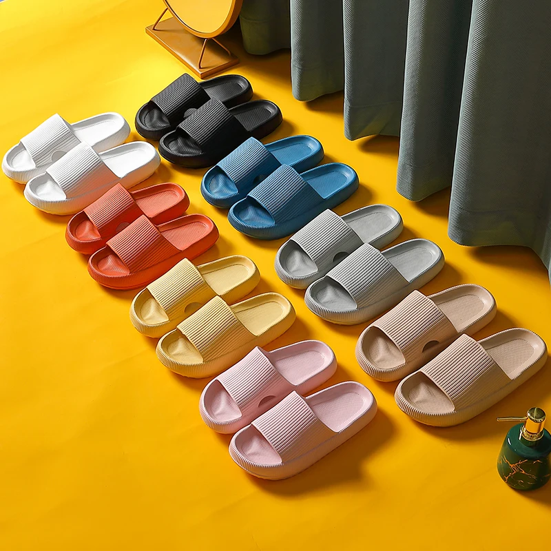 Summer Home Thick Platform Women Men's Slippers Beach Flip Flops Slide Sandals Leisure Ladies Indoor Bath Non-slip Floor Shoes
Summer Home Thick Platform Women Men's Slippers Beach Flip Flops Slide Sandals Leisure Ladies Indoor Bath Non-slip Floor Shoes