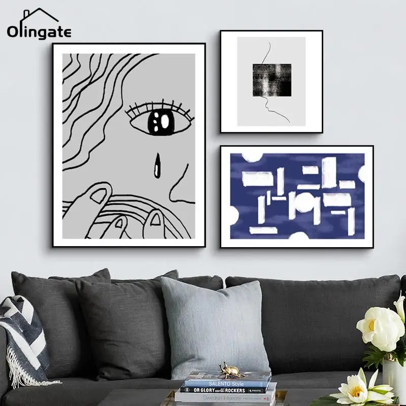Modern Scandinavian Retro Simple Line Abstract Characters Canvas Painting Wall Art Poster and Print Wall Picture for Home Decor
Modern Scandinavian Retro Simple Line Abstract Characters Canvas Painting Wall Art Poster and Print Wall Picture for Home Decor