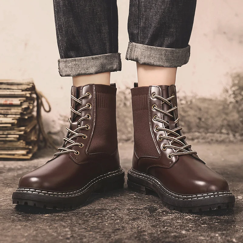 vesonalankle casual ANKLE boots heel Winter cowboy western men's BOOTS zapatos men mens platform boot hombre shoes vintage
vesonalankle casual ANKLE boots heel Winter cowboy western men's BOOTS zapatos men mens platform boot hombre shoes vintage