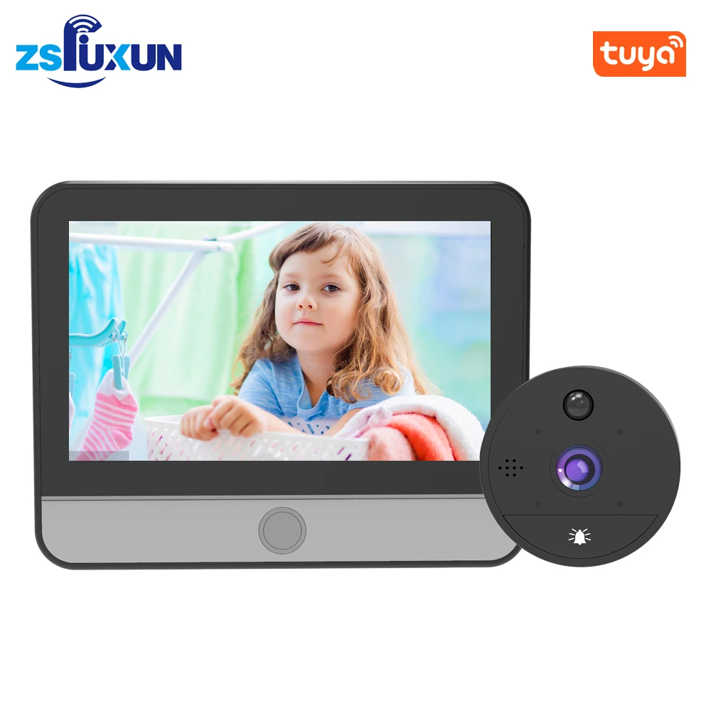 4.3Inch Video Wifi Video Deurbel Kijkgaatje Camera Deurbel Viewer 180 degree Movement detection Tuya App Remote control For home
4.3Inch Video Wifi Video Deurbel Kijkgaatje Camera Deurbel Viewer 180 degree Movement detection Tuya App Remote control For home