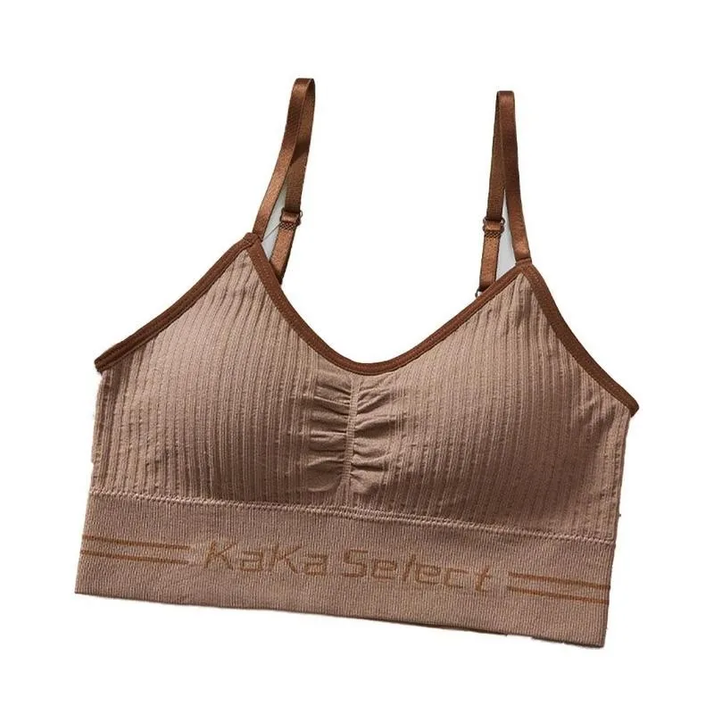 Beautiful Back Underwear Contrast Color Shoulder Straps Sexy Gathered Chest Wrapped Simple Sports Vest Women 1pc
Beautiful Back Underwear Contrast Color Shoulder Straps Sexy Gathered Chest Wrapped Simple Sports Vest Women 1pc
