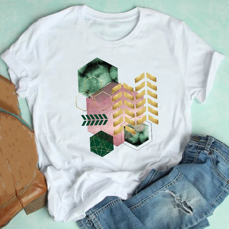 Women Short Sleeve Geometric Casual 90s Style Watercolor Aesthetic Fashion Clothes Print Tshirt Female Tee Top Graphic T-shirt
Women Short Sleeve Geometric Casual 90s Style Watercolor Aesthetic Fashion Clothes Print Tshirt Female Tee Top Graphic T-shirt