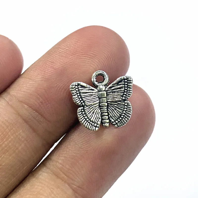10pcs 12x13mm Charms Retro Butterfly Antique Making Pendant Accessories Vintage Tibetan Silver Color,DIY Bracelet Necklace
10pcs 12x13mm Charms Retro Butterfly Antique Making Pendant Accessories Vintage Tibetan Silver Color,DIY Bracelet Necklace