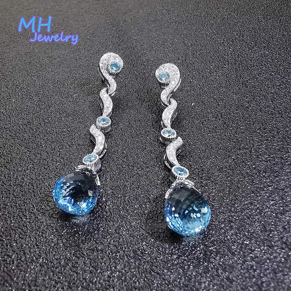 MH 2020 new product natural sky blue topaz fashion long Earring Sterling 925 Silver Fine Jewelry For Women Gift free express
MH 2020 new product natural sky blue topaz fashion long Earring Sterling 925 Silver Fine Jewelry For Women Gift free express