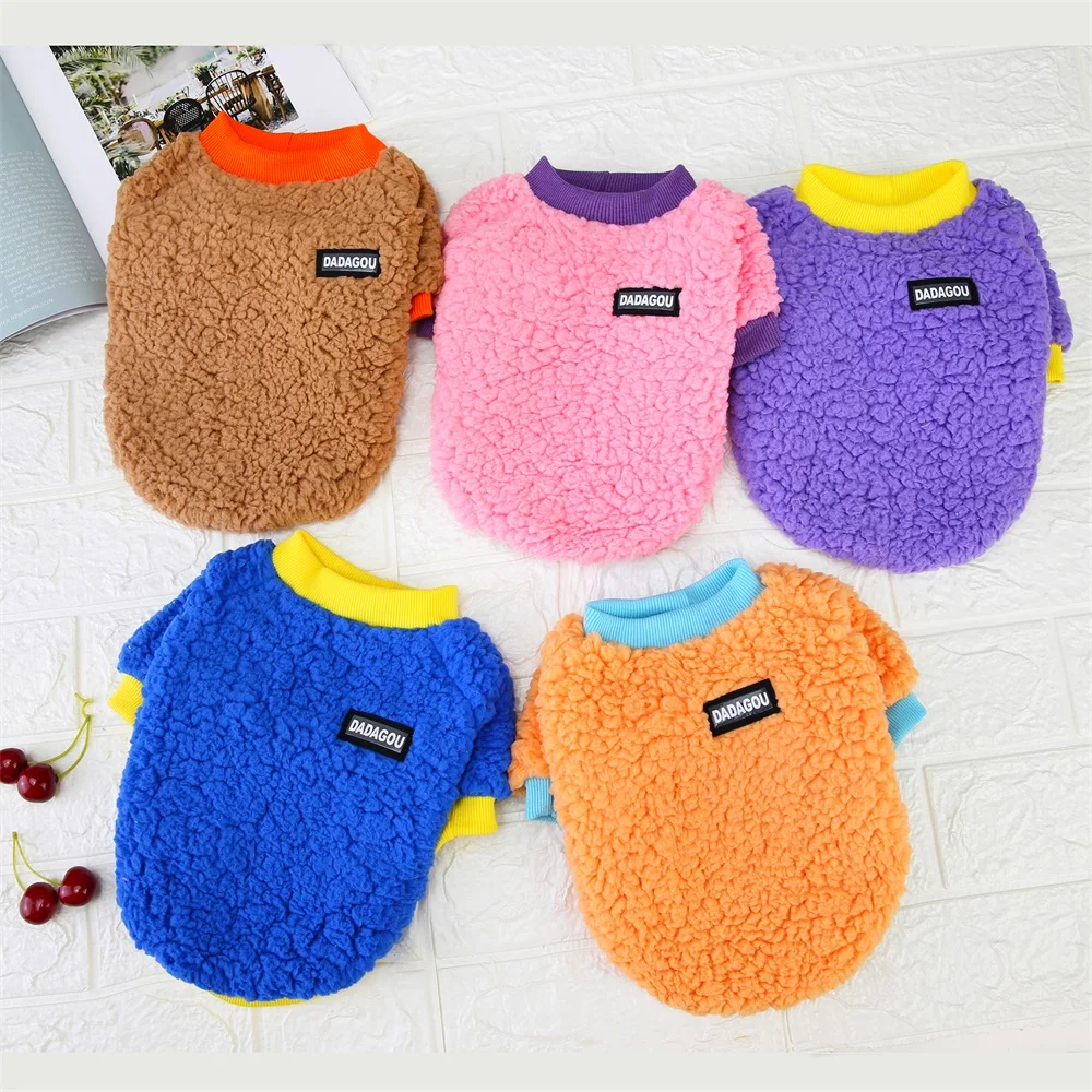 

Five Color Autumn Winter Pet Dog Clothing Knitted Sweaters Puppy Dog Cat Warm Coats Jackets Apperal
