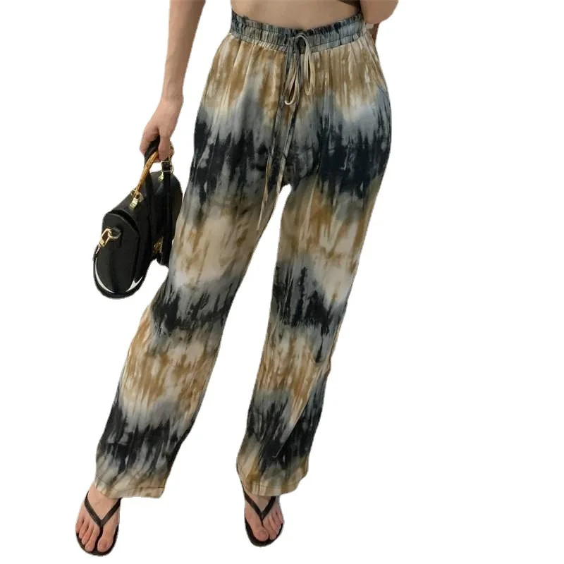 ECCE 2021 Summer And Autumn Women's Comfortable Tie-Dye Loose Pants Wide Leg Pants Drawstring Waist Sports Casual Pants
ECCE 2021 Summer And Autumn Women's Comfortable Tie-Dye Loose Pants Wide Leg Pants Drawstring Waist Sports Casual Pants