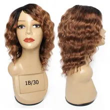 1B 27/30/Burg Natural Black Loose Deep Wave Human Hair Wigs Ombre Honey Blonde Full Machine Made Peruvian Hair Wig For Women