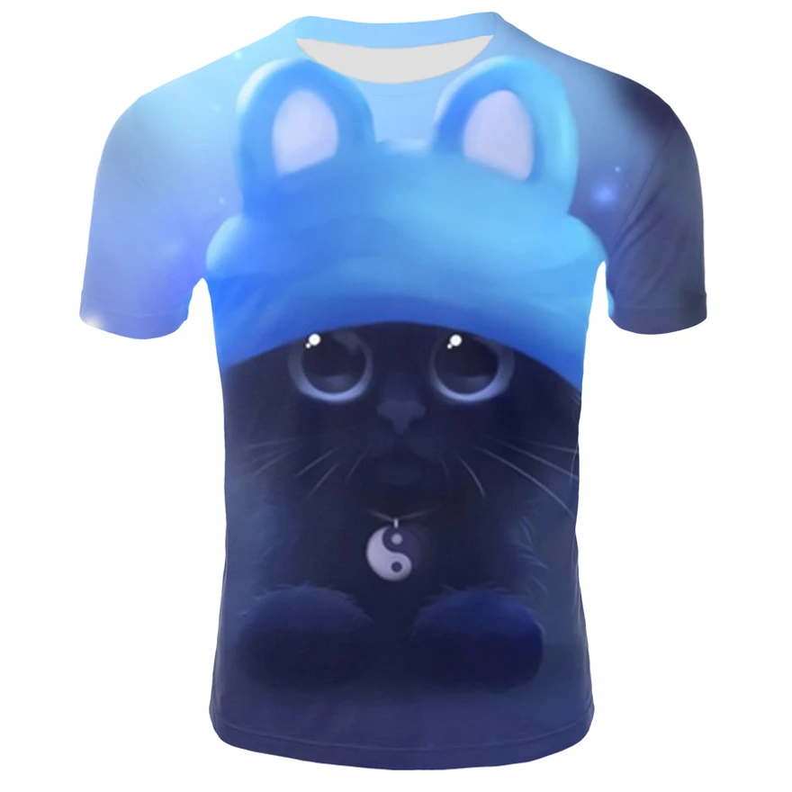 3D printing T-shirt printed t-shirt men's and women's t-shirt men's and women's T-shirt cartoon cat funny cat cute cat 
3D printing T-shirt printed t-shirt men's and women's t-shirt men's and women's T-shirt cartoon cat funny cat cute cat