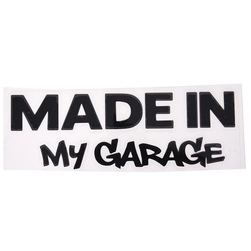 18cm*6cm MADE IN MY GARAGE Funny Car Styling Car Stickers Decal Car Styling Motorcycle Body Cool Covers
18cm*6cm MADE IN MY GARAGE Funny Car Styling Car Stickers Decal Car Styling Motorcycle Body Cool Covers