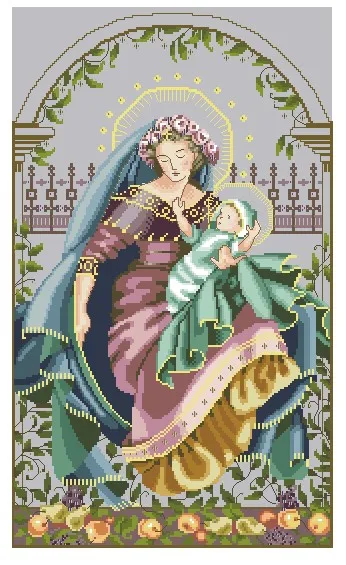 Шикарный хлопковый Набор для вышивки крестом MD79 Madonna of the Garden Beauty The Virgin Mother and Son
Шикарный хлопковый Набор для вышивки крестом MD79 Madonna of the Garden Beauty The Virgin Mother and Son