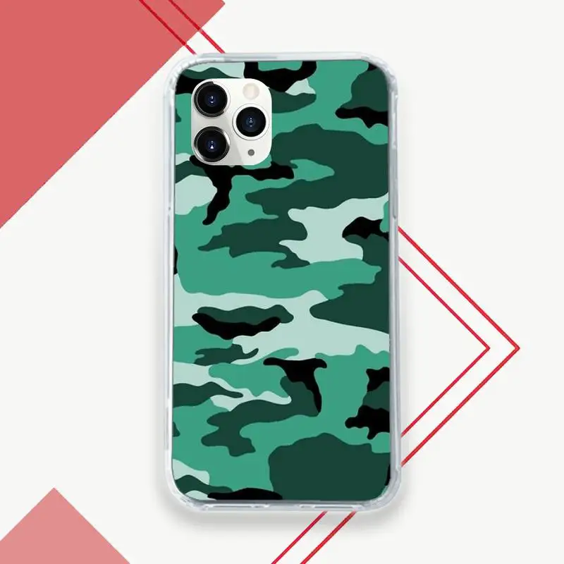 Camouflage Pattern Camo military Army Phone Case Transparent for iPhone 11 12 mini pro XS MAX 8 7 6 6S Plus X 5S SE 2020 XR
Camouflage Pattern Camo military Army Phone Case Transparent for iPhone 11 12 mini pro XS MAX 8 7 6 6S Plus X 5S SE 2020 XR