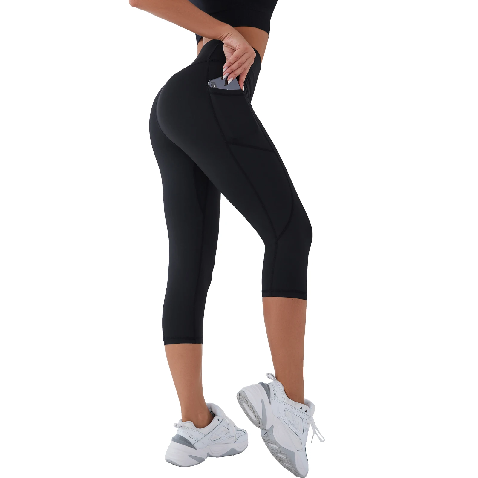 High Waist Black Legging Yoga Pant With Pockets Workout Jogging Running Gym Woman Fitness Leggings Plus Size
High Waist Black Legging Yoga Pant With Pockets Workout Jogging Running Gym Woman Fitness Leggings Plus Size