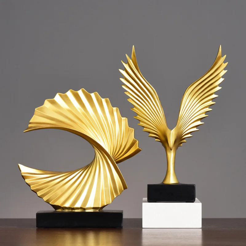 Eagle Wings Abstract Resin Figurines Living Room Decoration Model Crafts Gold Ornament Office Decor Wedding Gifts Handcrafts
Eagle Wings Abstract Resin Figurines Living Room Decoration Model Crafts Gold Ornament Office Decor Wedding Gifts Handcrafts
