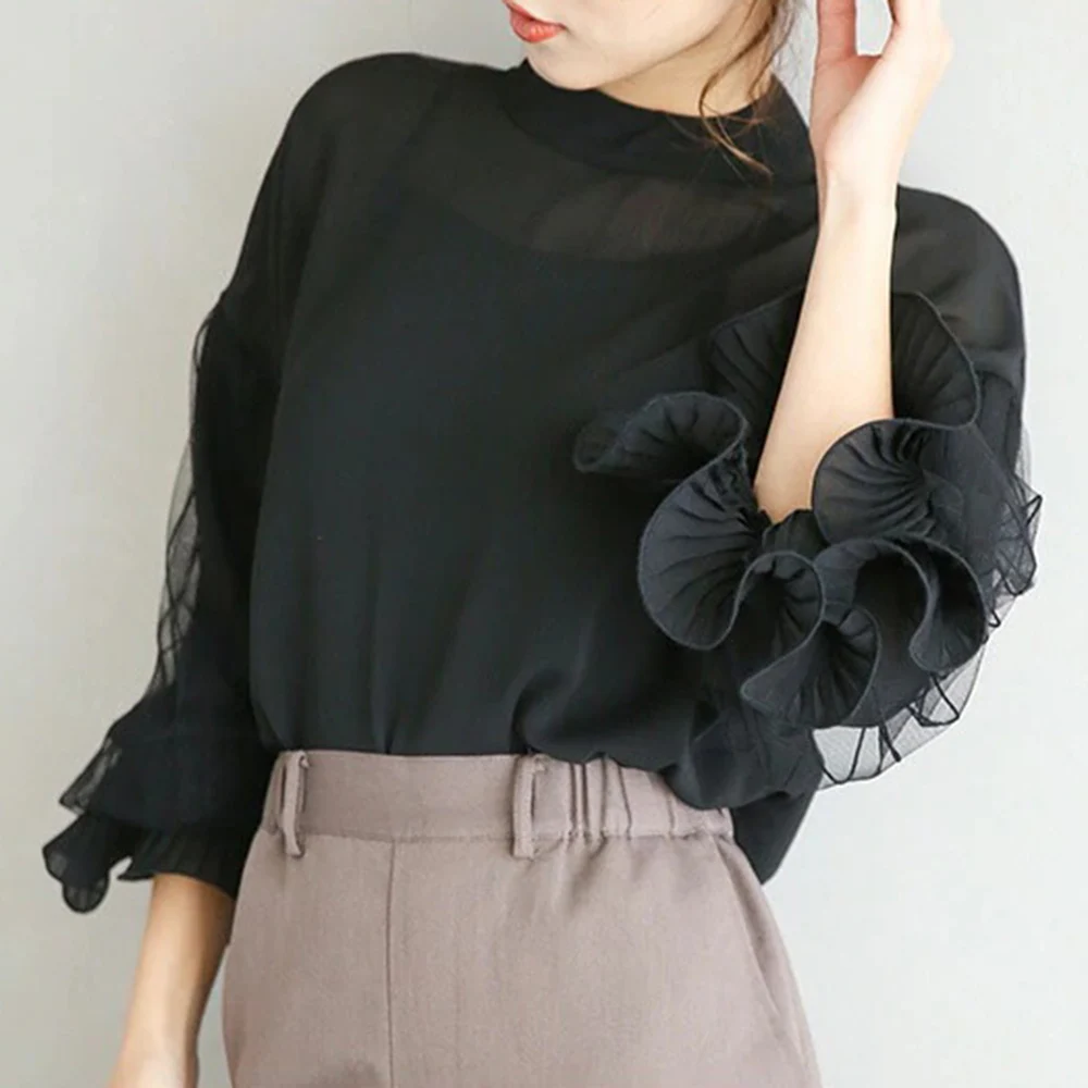 2021 Japanese Style New Women's Blouse Lace Solid Color Korean Fashion Round Neck Long Sleeve Loose Casual Summer Tops
2021 Japanese Style New Women's Blouse Lace Solid Color Korean Fashion Round Neck Long Sleeve Loose Casual Summer Tops