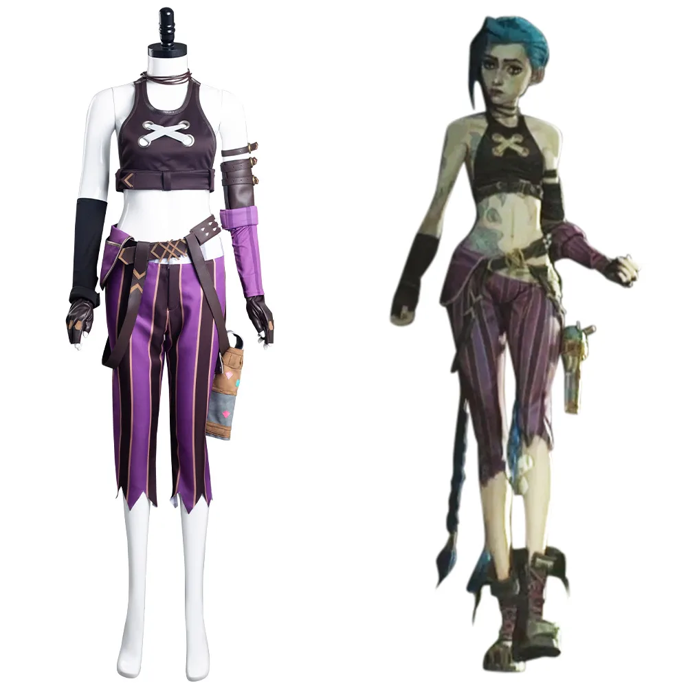 Костюм для косплея LOL Jinx, костюм для косплея, Униформа, карнавальный костюм на Хэллоуин
Костюм для косплея LOL Jinx, костюм для косплея, Униформа, карнавальный костюм на Хэллоуин