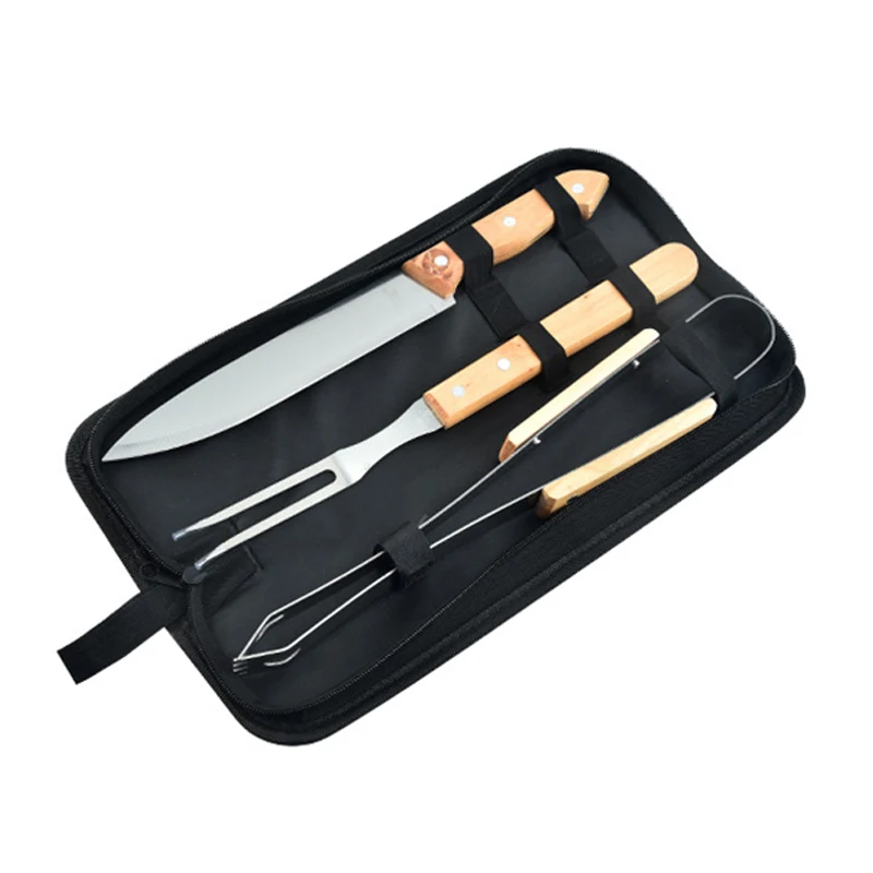 BBQ Fork Knife BBQ Tool Set Barbecue Grill Sets Oak Wood Handle BBQ Tong Meat Fork Spatula Kitchen Barbecue Accessories
BBQ Fork Knife BBQ Tool Set Barbecue Grill Sets Oak Wood Handle BBQ Tong Meat Fork Spatula Kitchen Barbecue Accessories