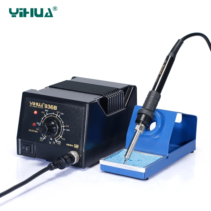 

Popular YIHUA 936B PCB Circuit Board Digital Lead Free Soldering Station Free shipping