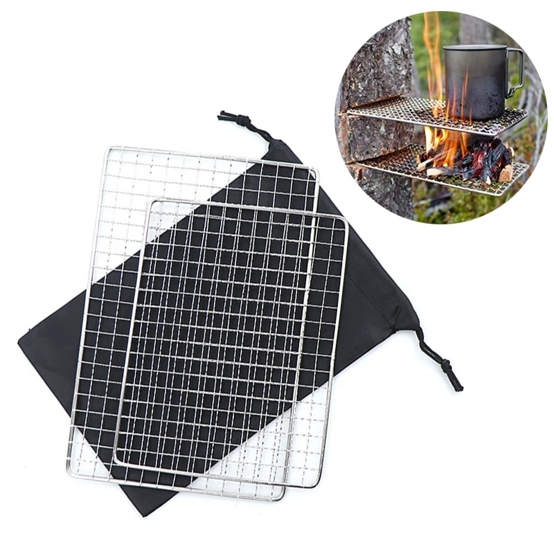 Portable Stainless Steel Caming Grill for Campfire BBQ Grill Barbecue Accessories For Outdoor Hiking Camping Equipment
Portable Stainless Steel Caming Grill for Campfire BBQ Grill Barbecue Accessories For Outdoor Hiking Camping Equipment