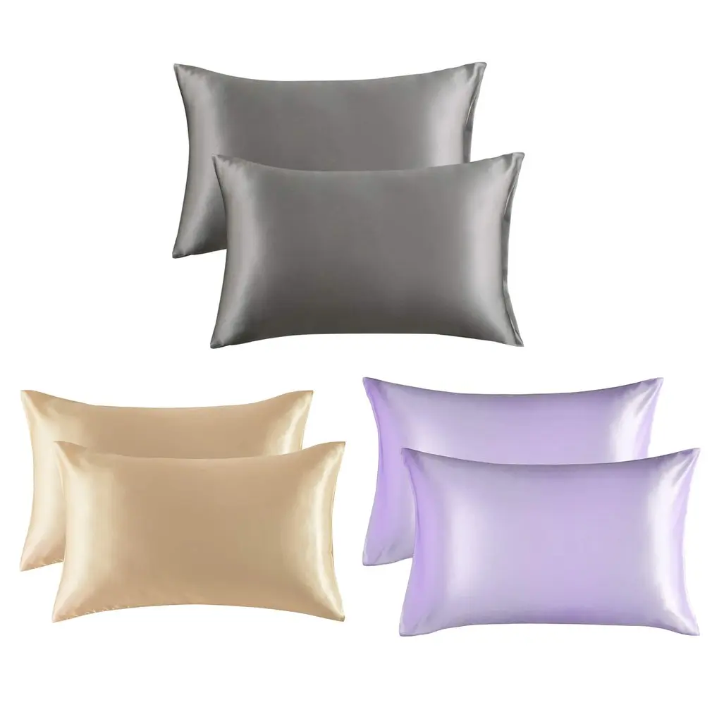 Pillow Case Imitation Silk Pillowcase European And American Style Comfortable And Breathable Bed Linings
Pillow Case Imitation Silk Pillowcase European And American Style Comfortable And Breathable Bed Linings