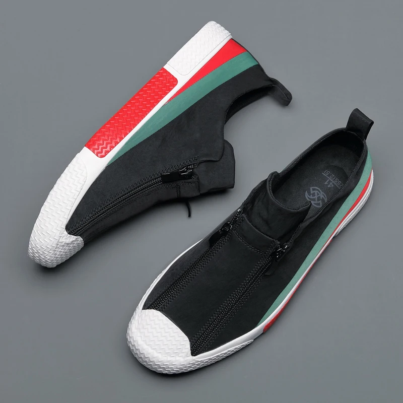Men casual Vulcanized shoes man Sneakers Side zipper Male Cavans loafers new students fashion men Sneakers
Men casual Vulcanized shoes man Sneakers Side zipper Male Cavans loafers new students fashion men Sneakers