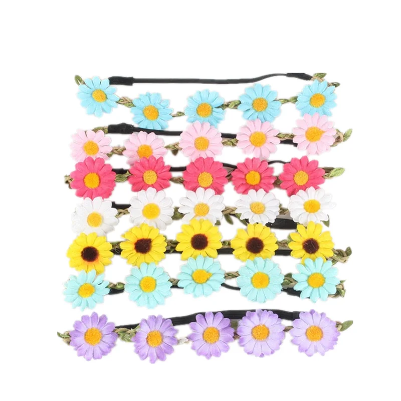Bohemian Sunflower Headband for Girls Elasticity Festival Stretch Yellow Floral Crown Sea Holiday Women Beach Flower HairBand
Bohemian Sunflower Headband for Girls Elasticity Festival Stretch Yellow Floral Crown Sea Holiday Women Beach Flower HairBand