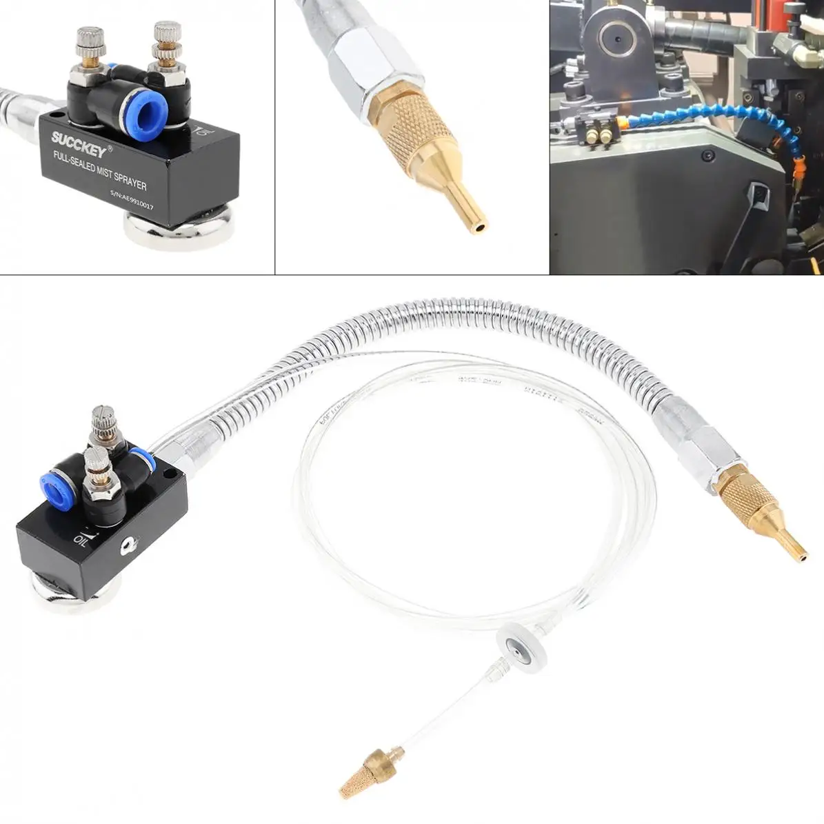 Precision Mist Coolant Lubrication Spray System with Adsorbable Magnetic Base for Metal Cutting Engraving Cooling Machine
Precision Mist Coolant Lubrication Spray System with Adsorbable Magnetic Base for Metal Cutting Engraving Cooling Machine