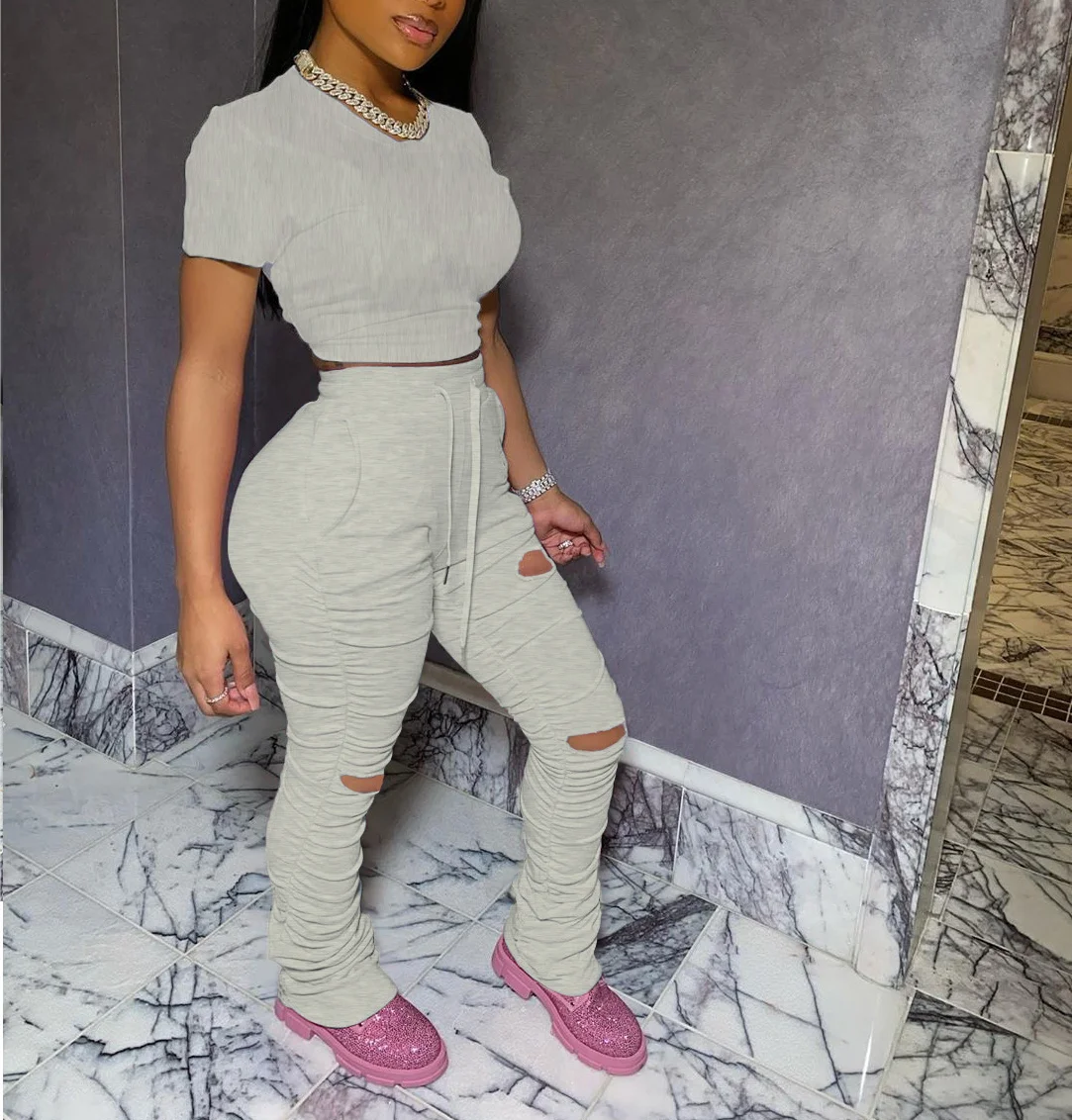 Summer Women Tracksuit Two Piece Set Solid Top+Long Casual Pants Sportswear Women Sets Sports Outfits Casual Women's Tracksuit 
Summer Women Tracksuit Two Piece Set Solid Top+Long Casual Pants Sportswear Women Sets Sports Outfits Casual Women's Tracksuit