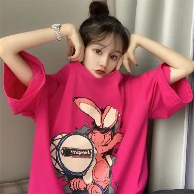 Women's waistcoat, short sleeve, fashionable and versatile, medium and short, breathable and comfortable cartoon pattern
Women's waistcoat, short sleeve, fashionable and versatile, medium and short, breathable and comfortable cartoon pattern