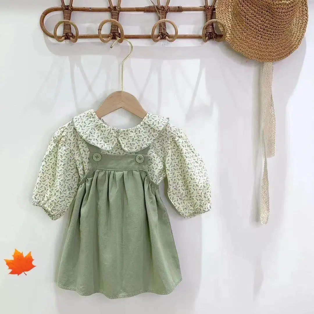 Baby Girls Dresses Spring Baby Girls Princess Clothes Set Children's Long Sleeve Floral Tops Strap Dress for Girls Clothes Sets
Baby Girls Dresses Spring Baby Girls Princess Clothes Set Children's Long Sleeve Floral Tops Strap Dress for Girls Clothes Sets