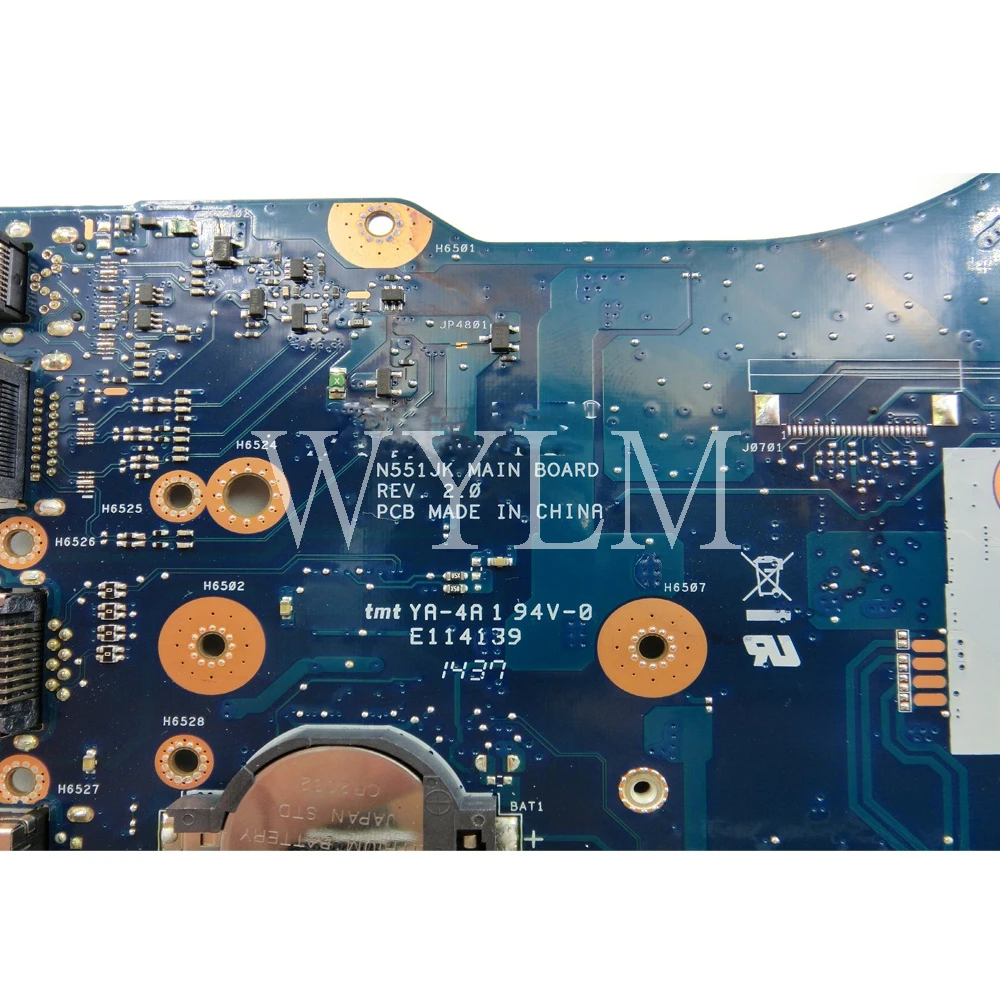 N551JK I7-4710HQ CPU GTX850M mainboard For ASUS N551JM N551JK laptop motherboard 90NB05T0-R00010 Tested Working free shipping
N551JK I7-4710HQ CPU GTX850M mainboard For ASUS N551JM N551JK laptop motherboard 90NB05T0-R00010 Tested Working free shipping