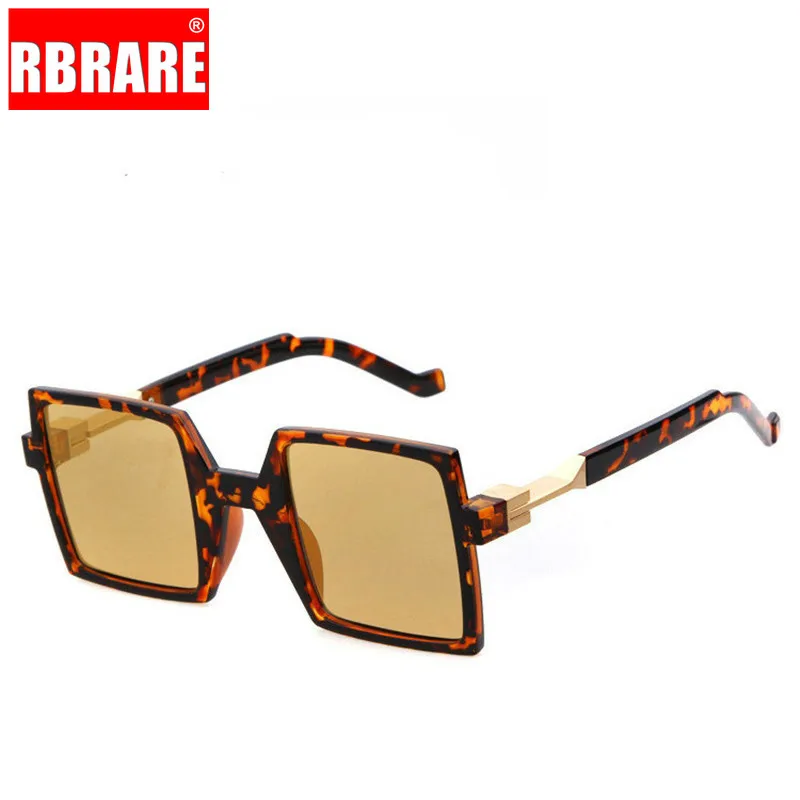 Солнечные очки RBRARE в винтажном стиле UV400 для мужчин и женщин небольшие квадратные