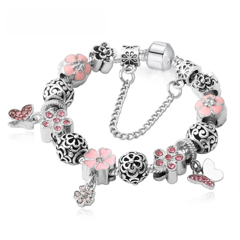 New Beaded DIY Bracelet Valentine's Day Gift Butterfly Love Pendant Crystal Bracelet
New Beaded DIY Bracelet Valentine's Day Gift Butterfly Love Pendant Crystal Bracelet