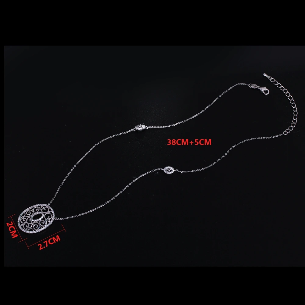 DreamCarnival 1989 Deluxe Rhodium Color Chain Necklace for Women Spiral Heart Oval Pendant Costume Jewels Collier Bijoux Collana 
DreamCarnival 1989 Deluxe Rhodium Color Chain Necklace for Women Spiral Heart Oval Pendant Costume Jewels Collier Bijoux Collana