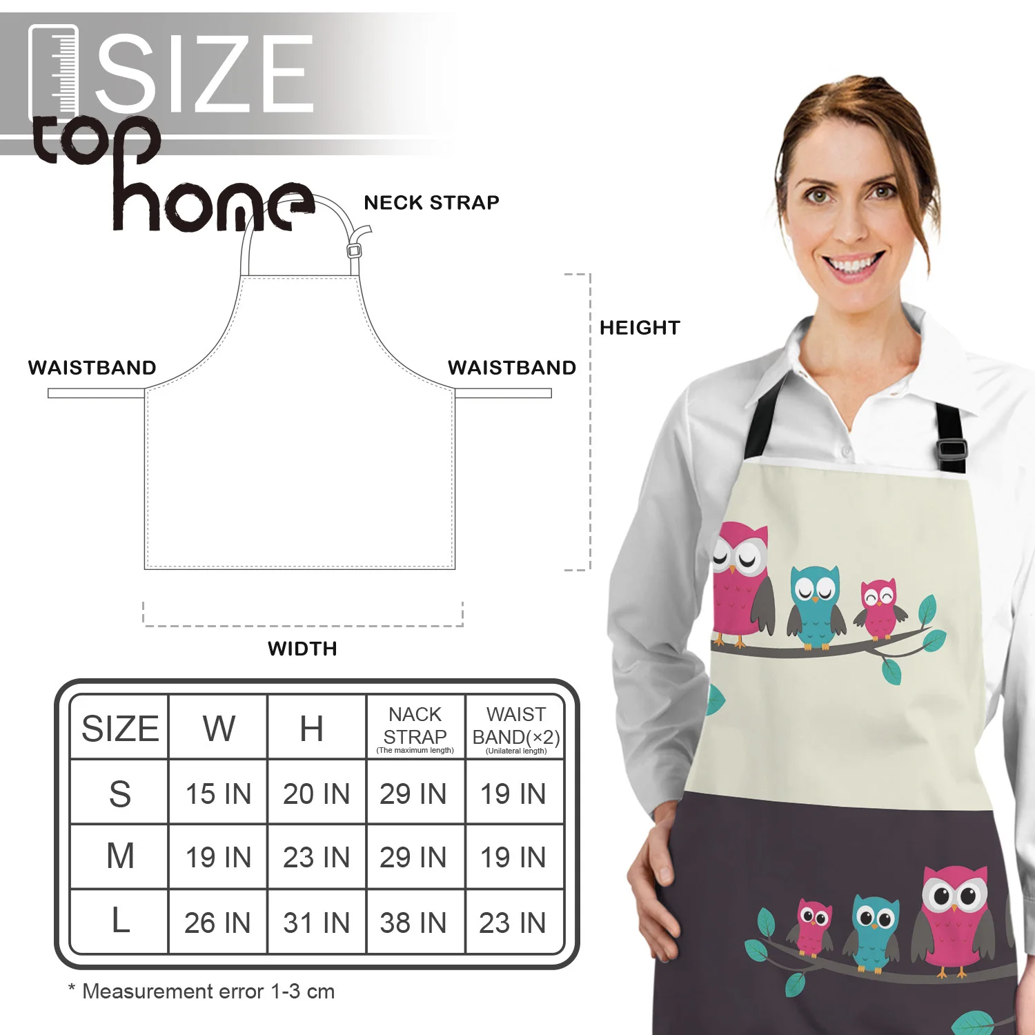 Tophome Kitchen Apron Cartoon Animals Cute Owl In The Day And Night Sleeveless Canvas Aprons Men Women Kids Home Cleaning Tools
Tophome Kitchen Apron Cartoon Animals Cute Owl In The Day And Night Sleeveless Canvas Aprons Men Women Kids Home Cleaning Tools