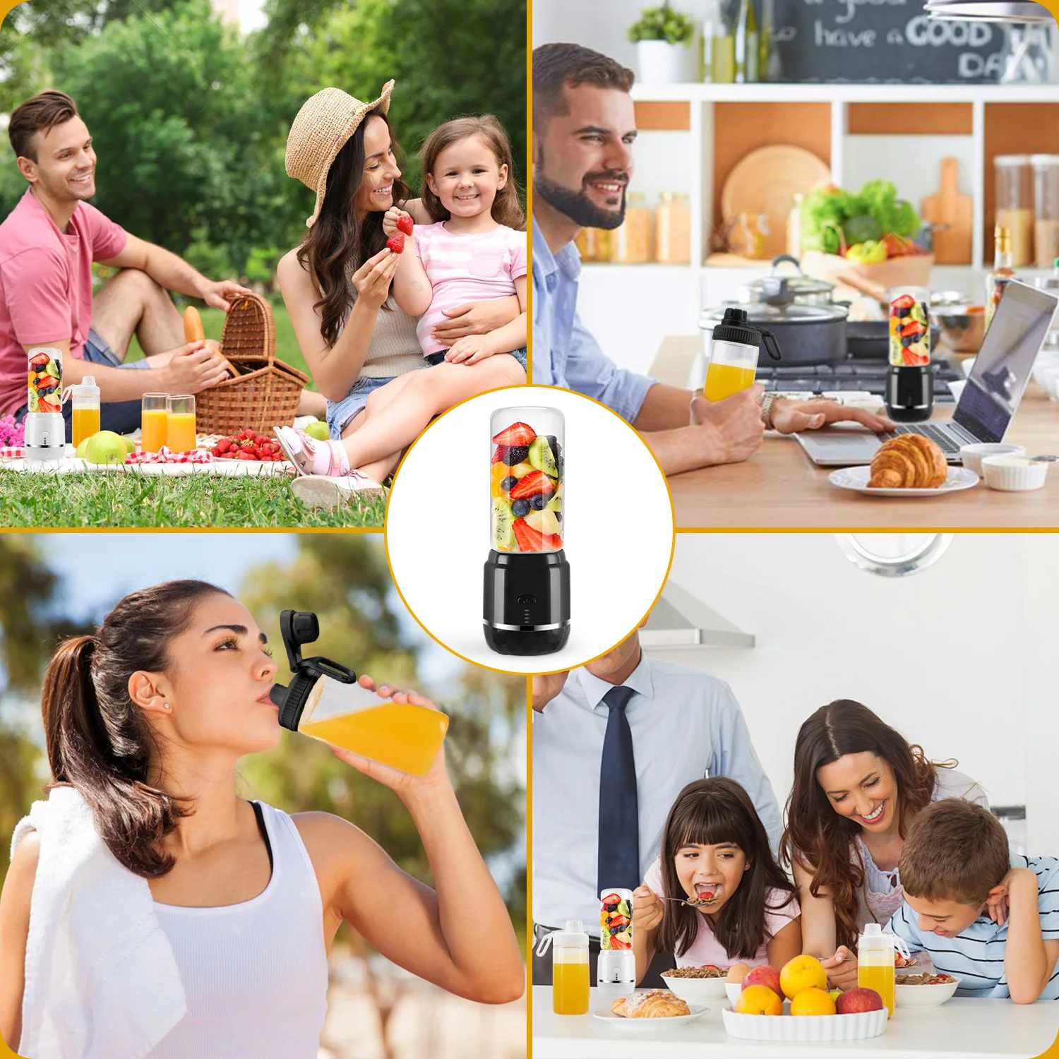 Portable Personal Juicer for Shakes and Smoothies Fruit Thickened Glass Cup with Bottom Non Slip Pad PAK55
Portable Personal Juicer for Shakes and Smoothies Fruit Thickened Glass Cup with Bottom Non Slip Pad PAK55