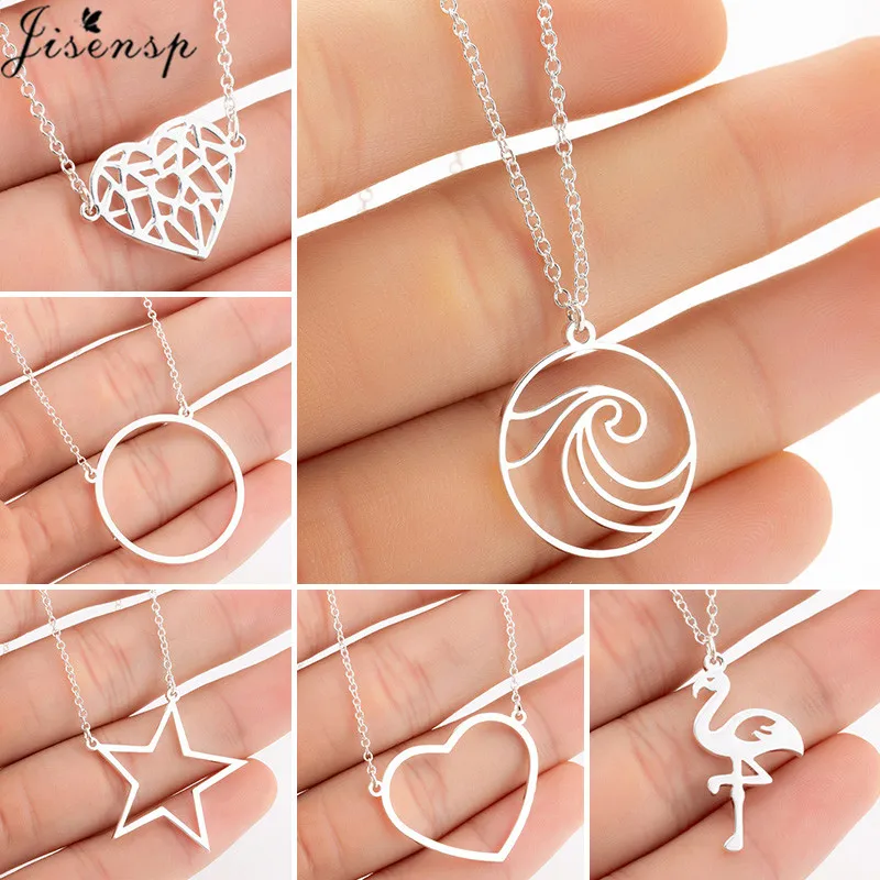 Fashion Circle Clavicle Chain Necklace Women Collares Simple Wave Star Heart Pendants Necklaces Minimalist Jewelry Choker Gift
Fashion Circle Clavicle Chain Necklace Women Collares Simple Wave Star Heart Pendants Necklaces Minimalist Jewelry Choker Gift