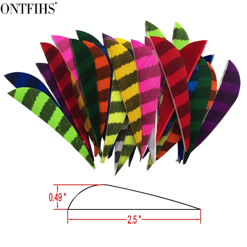 100 PCS ONTFIHS New 2.5inch Archery Fletches Feather Striped Parabolic Natural Turkey Feathers Arrow accessories
100 PCS ONTFIHS New 2.5inch Archery Fletches Feather Striped Parabolic Natural Turkey Feathers Arrow accessories