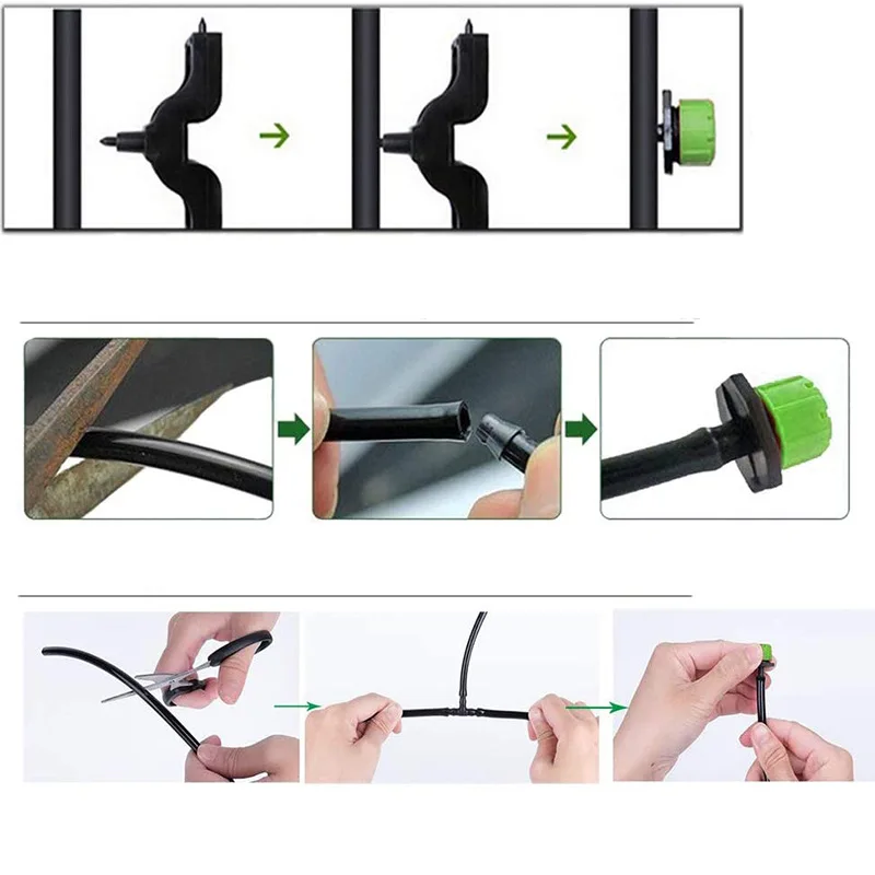 100pcs Adjustable Irrigation Drippers Sprinklers Garden Irrigation Nozzle Emitter Micro Drip Balcony Yard Greenhouse Watering
100pcs Adjustable Irrigation Drippers Sprinklers Garden Irrigation Nozzle Emitter Micro Drip Balcony Yard Greenhouse Watering