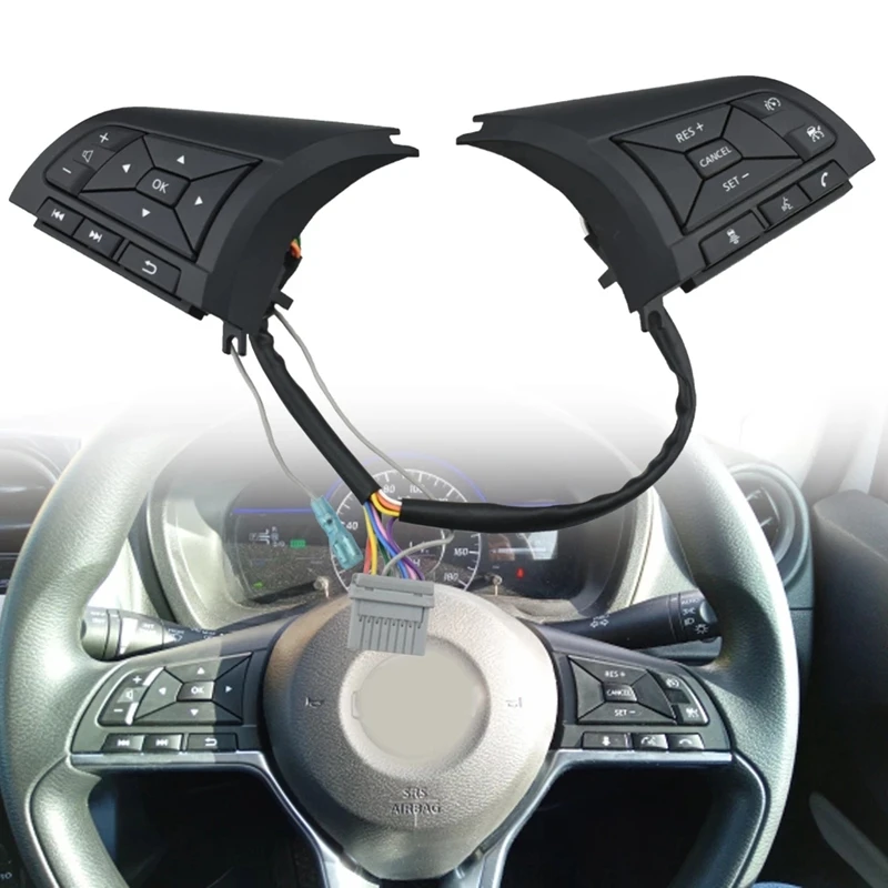 Car Steering Wheel Control Button Cruise Control Volume Control Switch Button for Nissan Note Epower-2018 Np300 2017
Car Steering Wheel Control Button Cruise Control Volume Control Switch Button for Nissan Note Epower-2018 Np300 2017