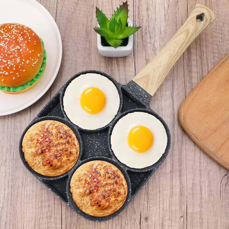 Four-hole Frying Pot Thickened Omelet Pan Non-stick Egg Pancake Steak Pan Cooking Egg Ham Pans Breakfast Maker
Four-hole Frying Pot Thickened Omelet Pan Non-stick Egg Pancake Steak Pan Cooking Egg Ham Pans Breakfast Maker
