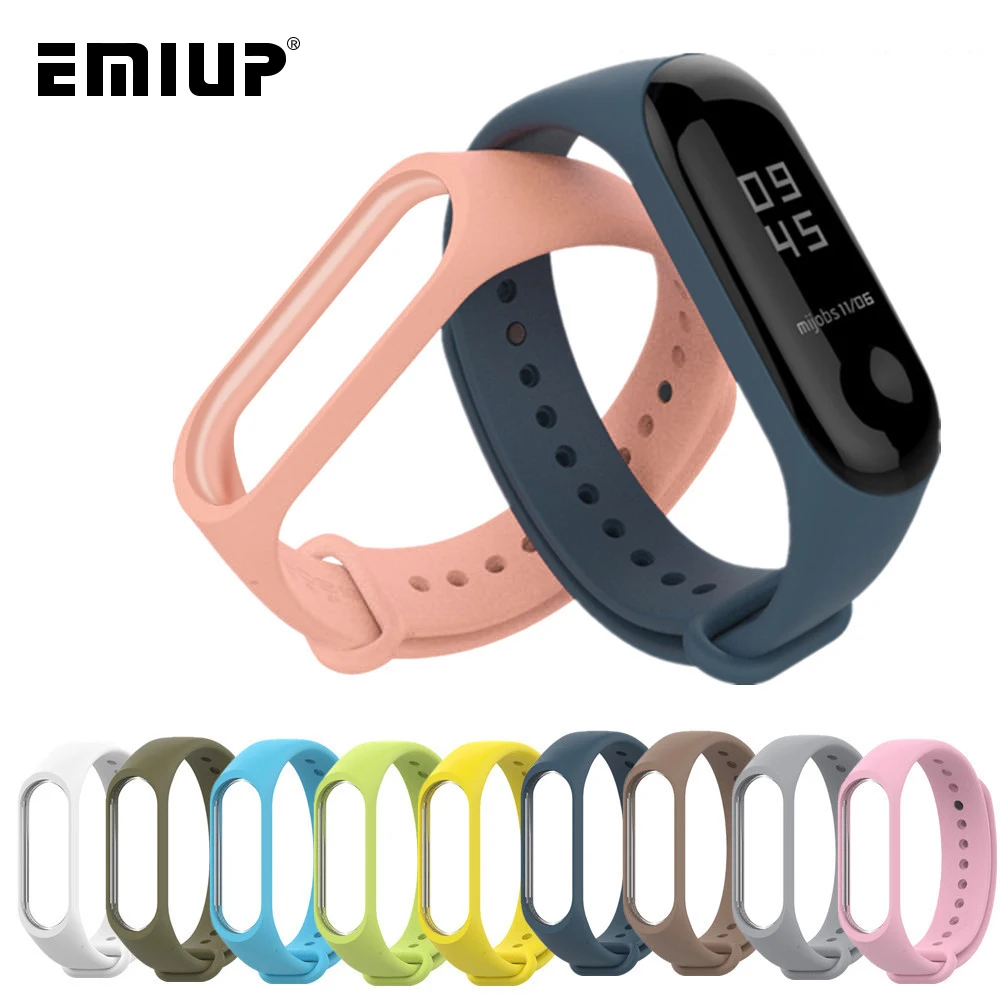 Цветной браслет для Xiaomi mi 3 4 спортивный ремешок силиконовый Smartband Band