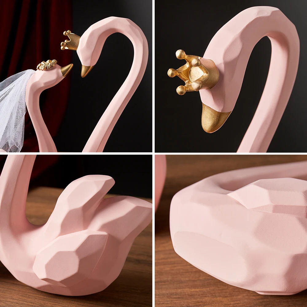 Home Decoration Accessories cute A Couple of Swan Statue Decor Sculpture Modern Art Ornaments Wedding Gifts for Friends Lovers
Home Decoration Accessories cute A Couple of Swan Statue Decor Sculpture Modern Art Ornaments Wedding Gifts for Friends Lovers