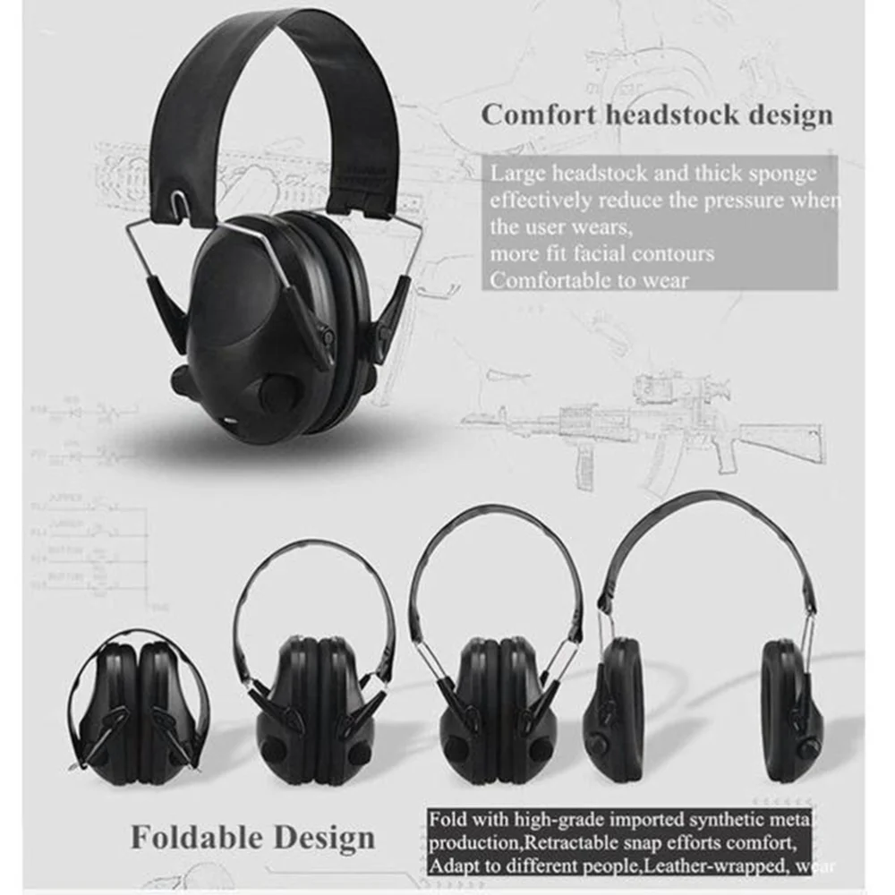 TAC 6s Anti-Noise Headset Ear Protection Headphone Earmuffs Shooting Ear Protectors Noise Reduction So
TAC 6s Anti-Noise Headset Ear Protection Headphone Earmuffs Shooting Ear Protectors Noise Reduction So