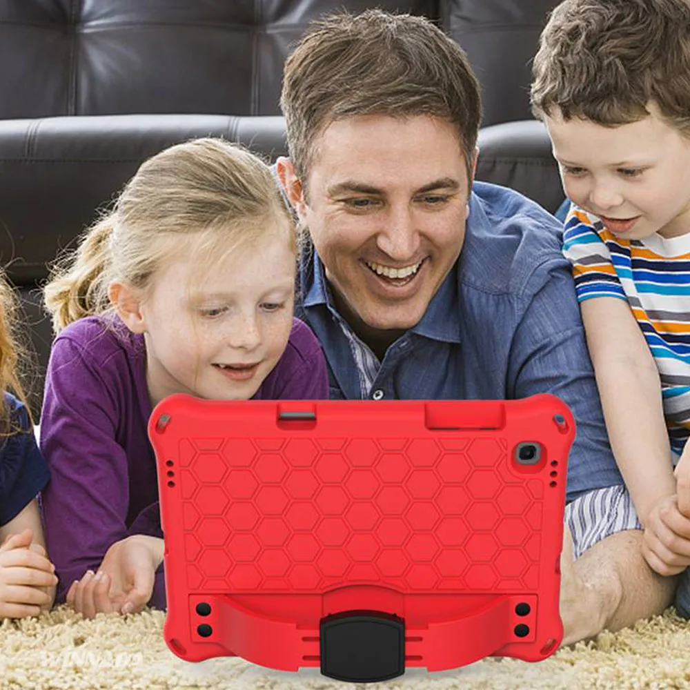 EVA Rugged Case for Samsung Galaxy Tab S6 Lite 2020 Kids Safe Case for P610 P615 Cover with Shoulder Strap Kickstand Hand
EVA Rugged Case for Samsung Galaxy Tab S6 Lite 2020 Kids Safe Case for P610 P615 Cover with Shoulder Strap Kickstand Hand