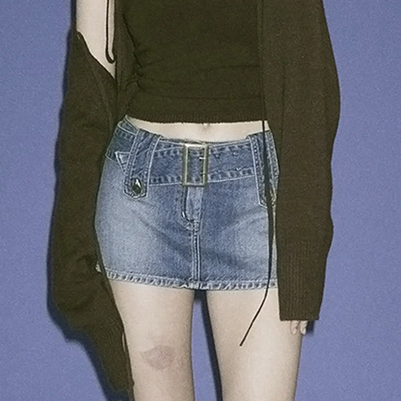 2022 Women'S Jeans Skirt Belt Mini Denim Skirt Korean Low Waist Straight Short Skirt Summer Harajuku Sexy Vintage 2021
2022 Women'S Jeans Skirt Belt Mini Denim Skirt Korean Low Waist Straight Short Skirt Summer Harajuku Sexy Vintage 2021