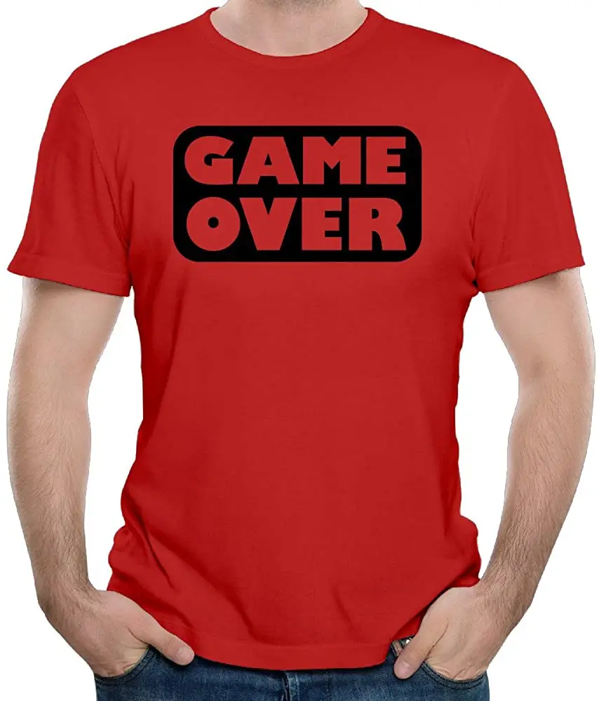 Game Over Funny Men's T-Shirt New Arrivals Summer Cool Men Tee Breathable All Cotton Short Sleeve T Shirt 
Game Over Funny Men's T-Shirt New Arrivals Summer Cool Men Tee Breathable All Cotton Short Sleeve T Shirt