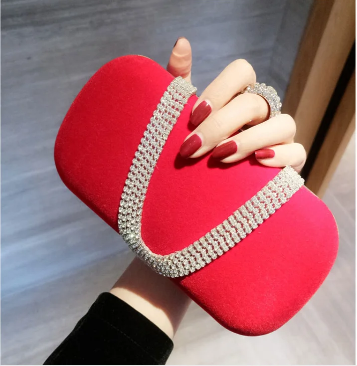 New ladies evening dress with velvet handbag banquet female bag
New ladies evening dress with velvet handbag banquet female bag