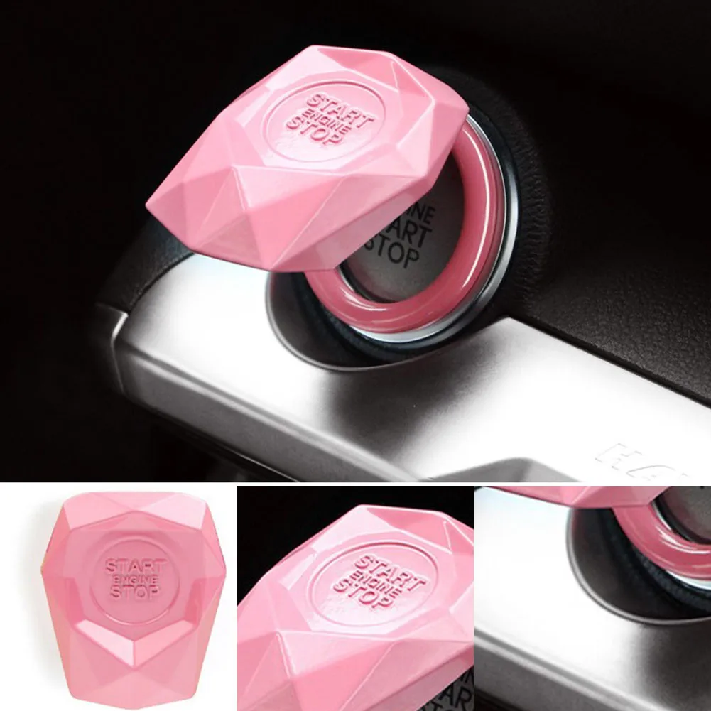 Car Engine Start/Stop Engine Switch Button Protective Sticky Cover Decoration Accessories Pink 4cm*5cm Car Accessoeies
Car Engine Start/Stop Engine Switch Button Protective Sticky Cover Decoration Accessories Pink 4cm*5cm Car Accessoeies