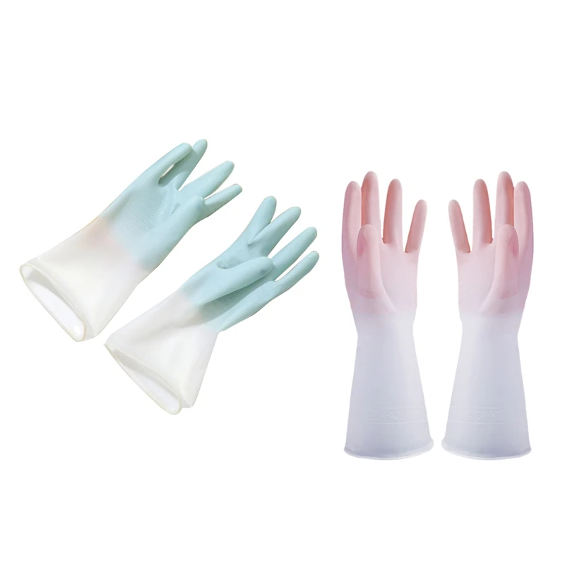 8Pair Gradient Color Dishwashing Gloves Housework Waterproof Latex 
8Pair Gradient Color Dishwashing Gloves Housework Waterproof Latex