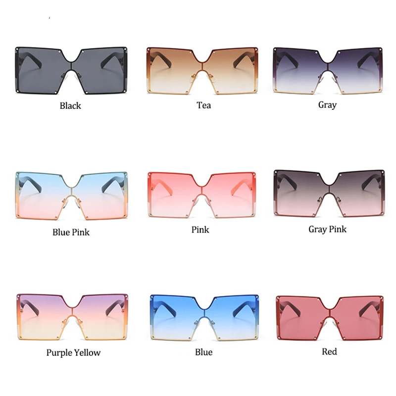 Oversized Sunglasses Women Big Frame 2020 Luxury Brand Designer Vintage Rimless Square Sunglasses Female Black Shades UV400
Oversized Sunglasses Women Big Frame 2020 Luxury Brand Designer Vintage Rimless Square Sunglasses Female Black Shades UV400